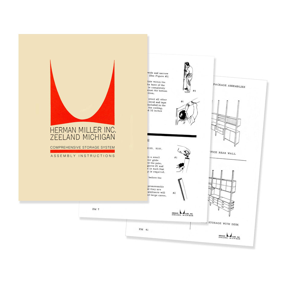Herman Miller Storage System Assembly Instruction - Reprint