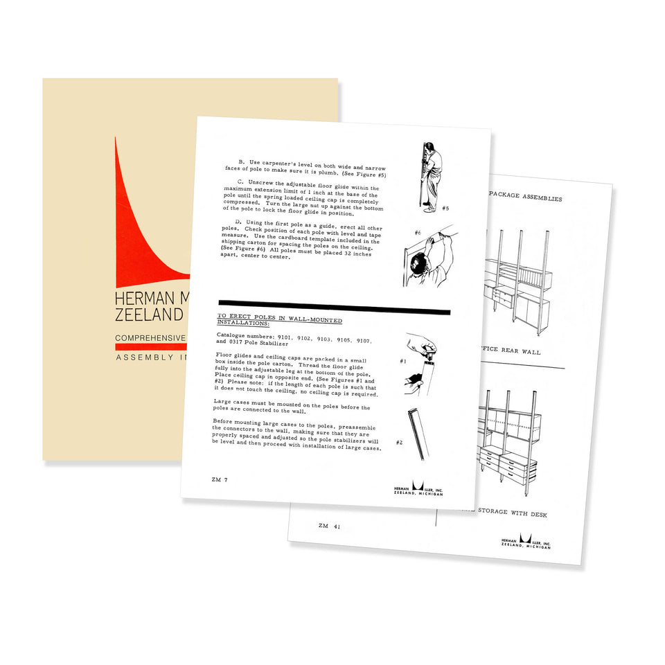 Herman Miller Storage System Assembly Instruction - Reprint