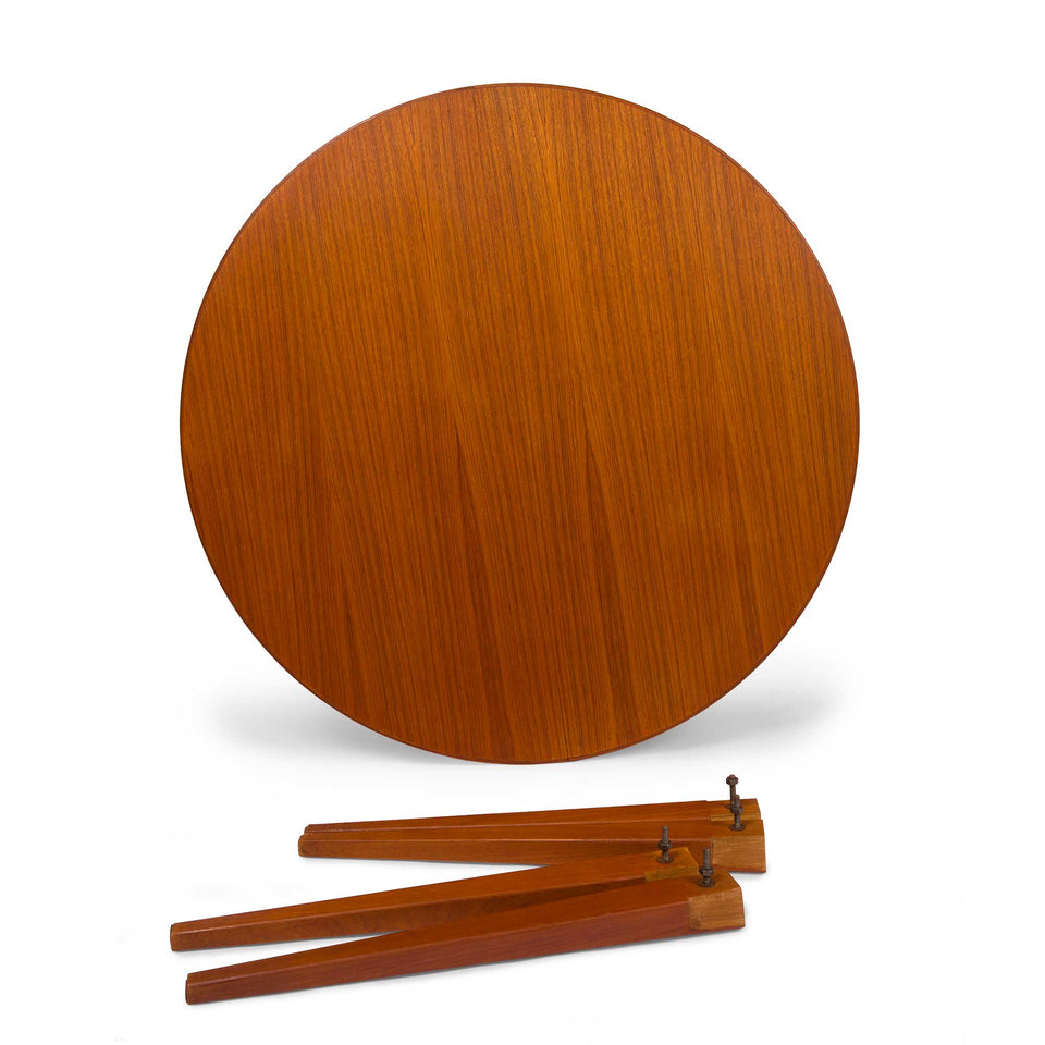 Vintage Danish Mid-Century Gunni Omann Teak Dining Table Model #55