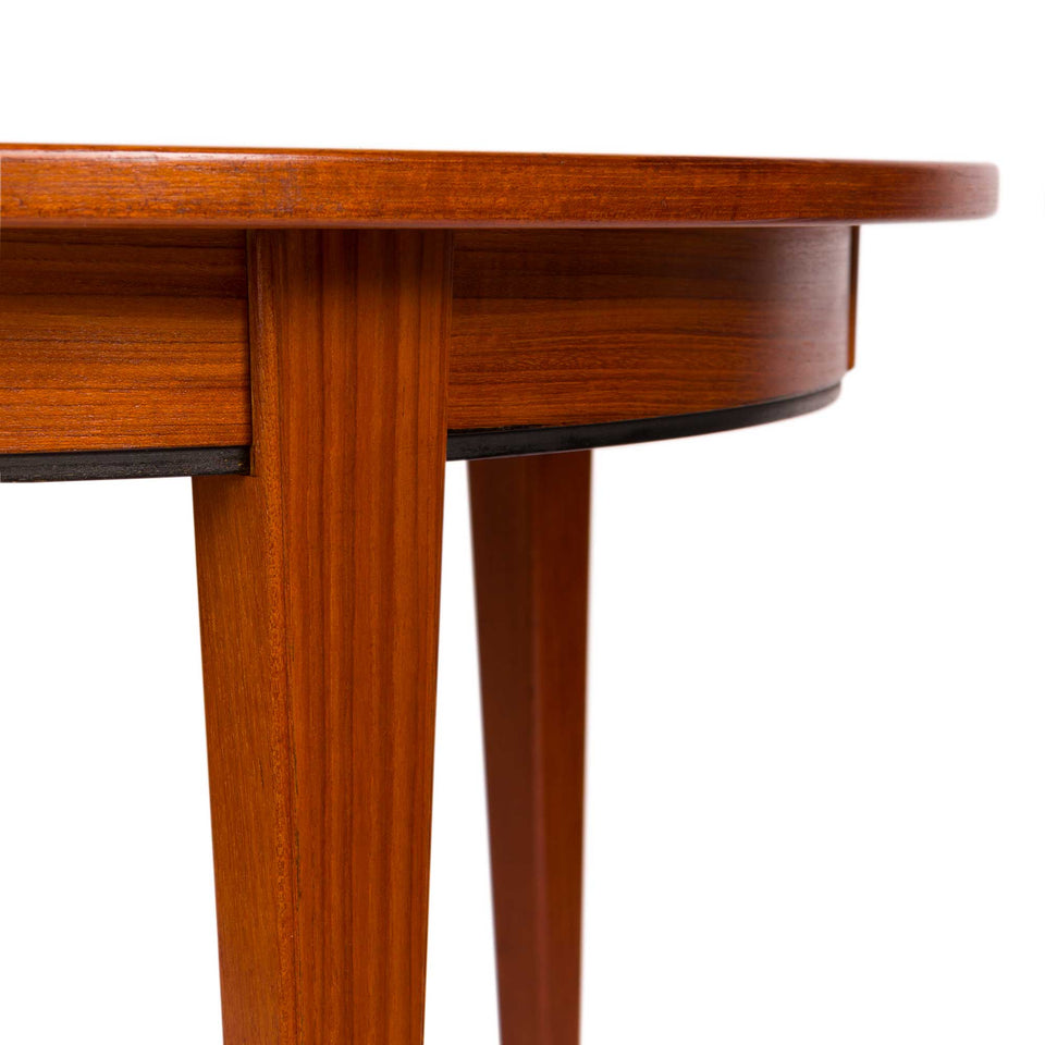 Vintage Danish Mid-Century Gunni Omann Teak Dining Table Model #55