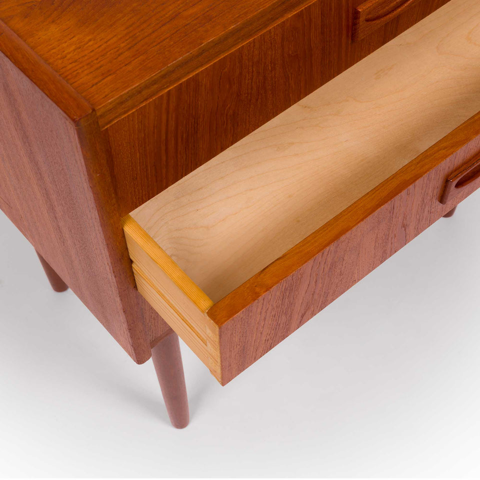Danish Mid-Century Teak Three Drawer Chest 1960s