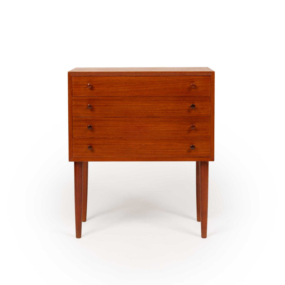 Danish Mid-Century Four-Drawer Teak Chest 1960s
