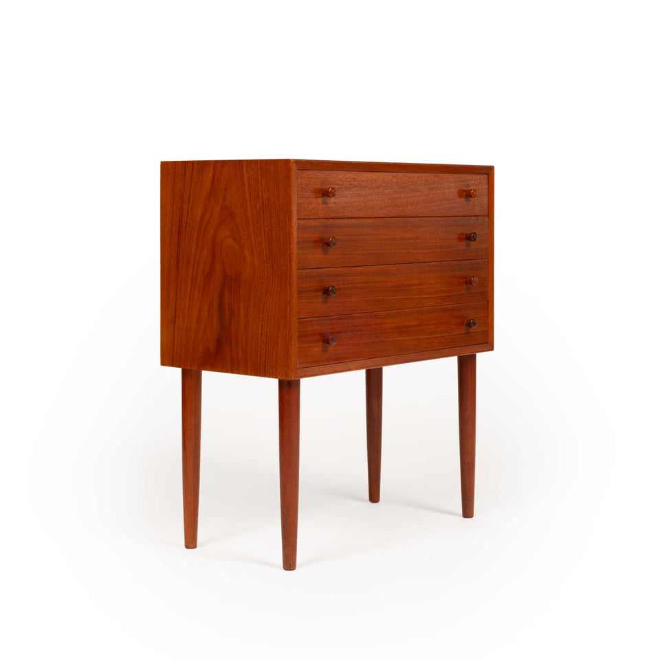 Danish Mid-Century Four-Drawer Teak Chest 1960s