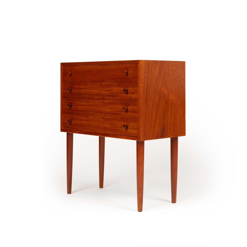 Danish Mid-Century Four-Drawer Teak Chest 1960s