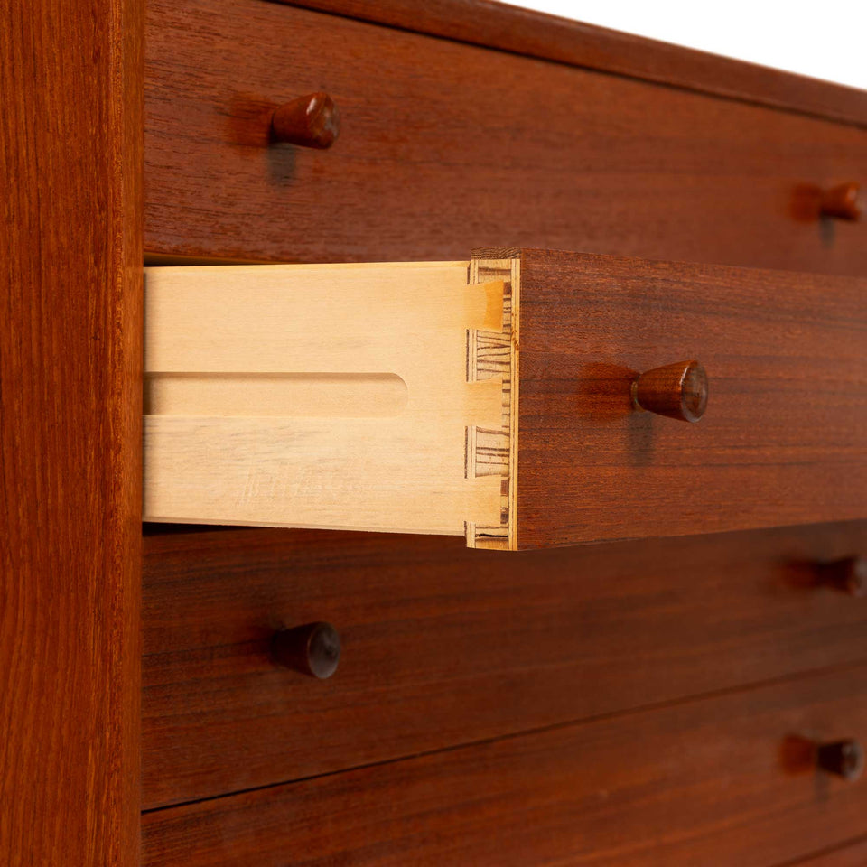 Danish Mid-Century Four-Drawer Teak Chest 1960s
