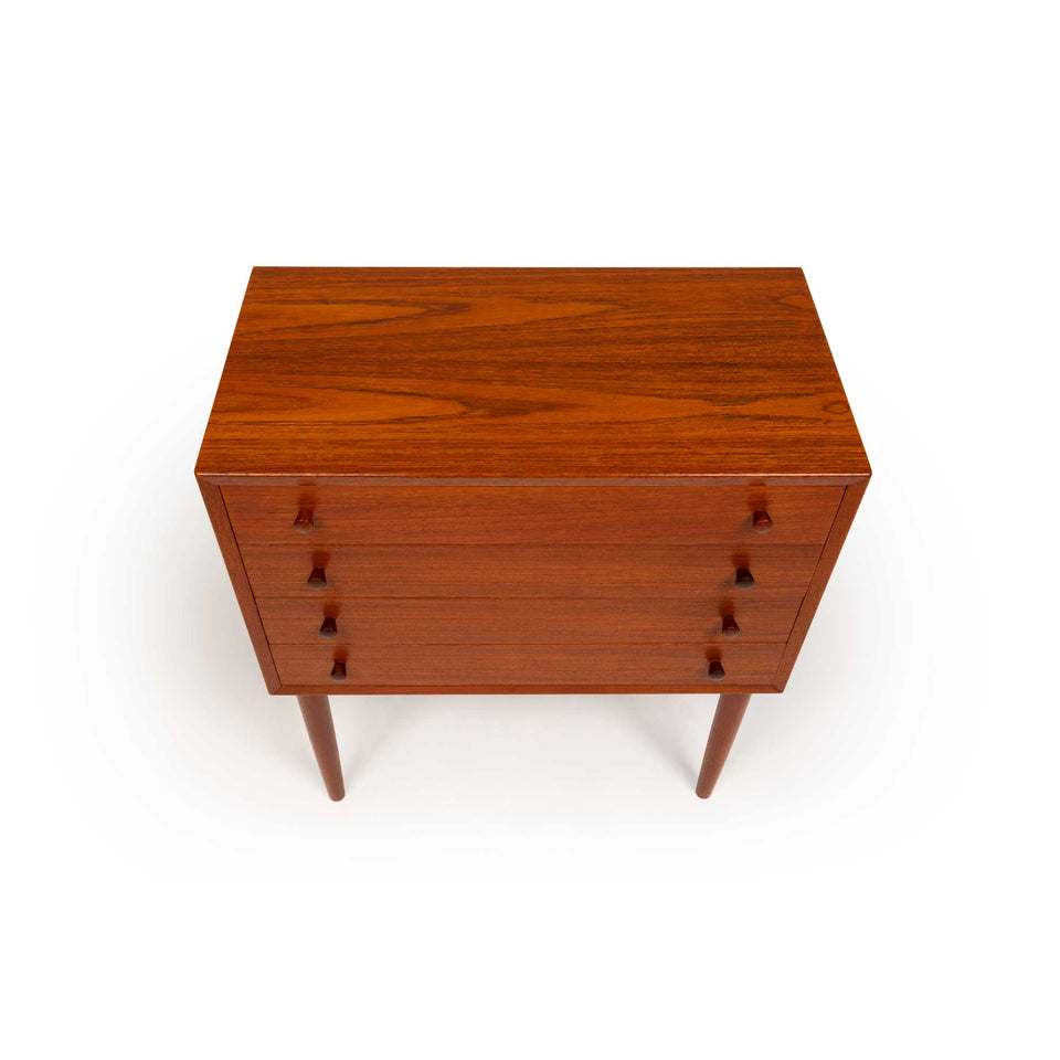 Danish Mid-Century Four-Drawer Teak Chest 1960s