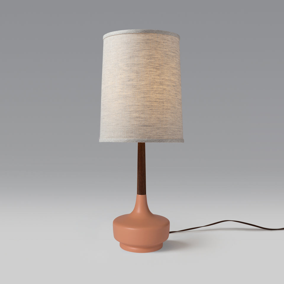 Mid-Century Table Lamp "Brooke Desert Rose" #4