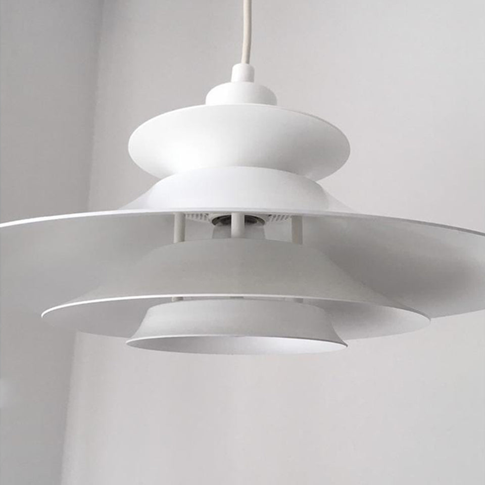 Vintage Danish Mid-Century Pendant Light by JEKA "Silhuet"