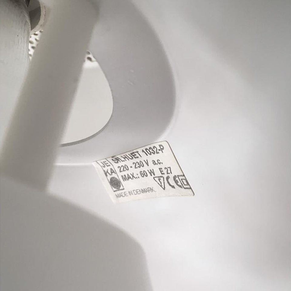 Vintage Danish Mid-Century Pendant Light by JEKA "Silhuet"