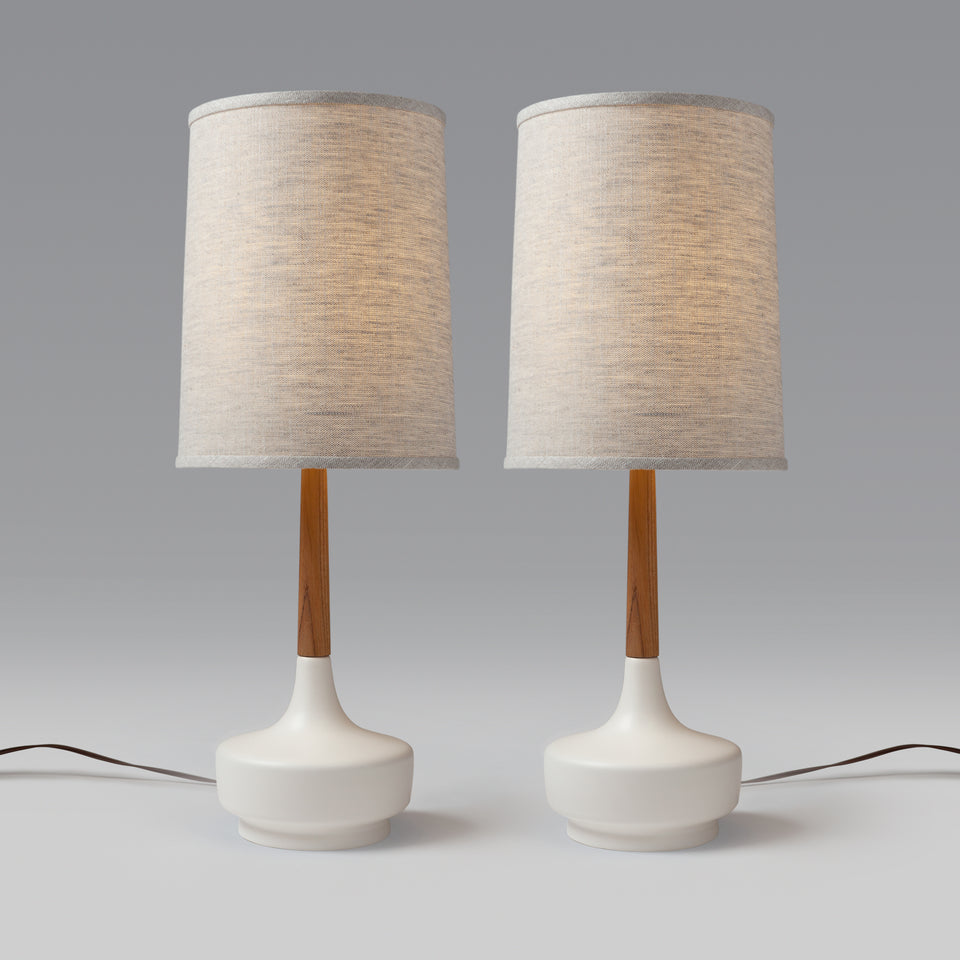 Pair of Mid-Century Table Lamp "Brooke - Hamptons"