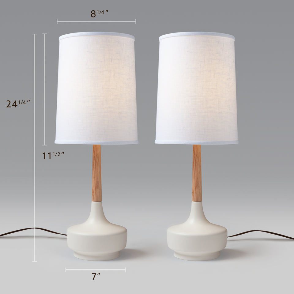 Pair of Mid-Century Table Lamp "Brooke - Palm Springs"