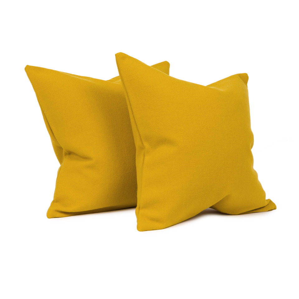 Maharam Hallingdal Mustard Mid-Century Throw Pillow Cover (pair)
