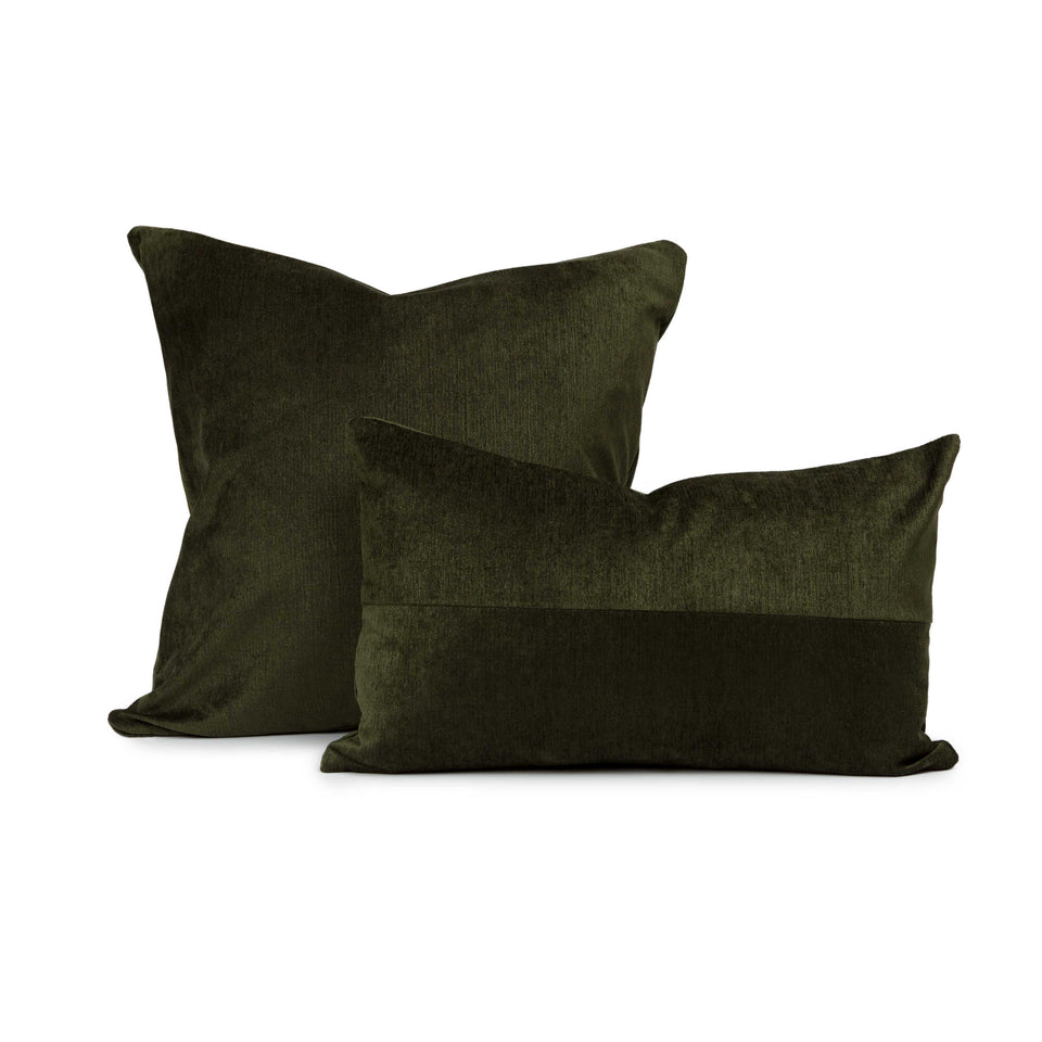 Deep Forest Mid-Century Accent + Lumbar Pillow Cover