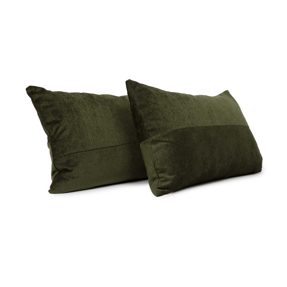 Deep Forest Mid-Century Lumbar Pillow Cover (pair)