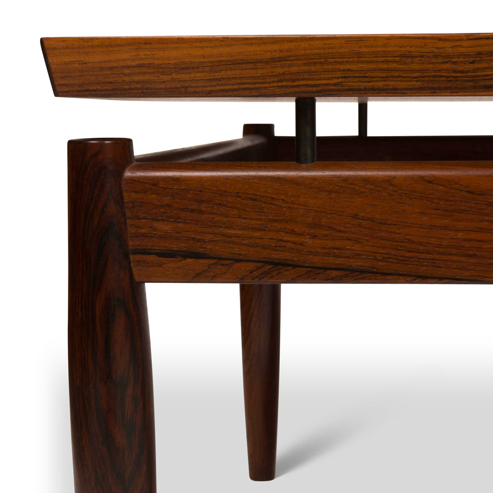 Vintage Rosewood Floating Top Coffee Table by Grete Jalk for France & Søn Denmark