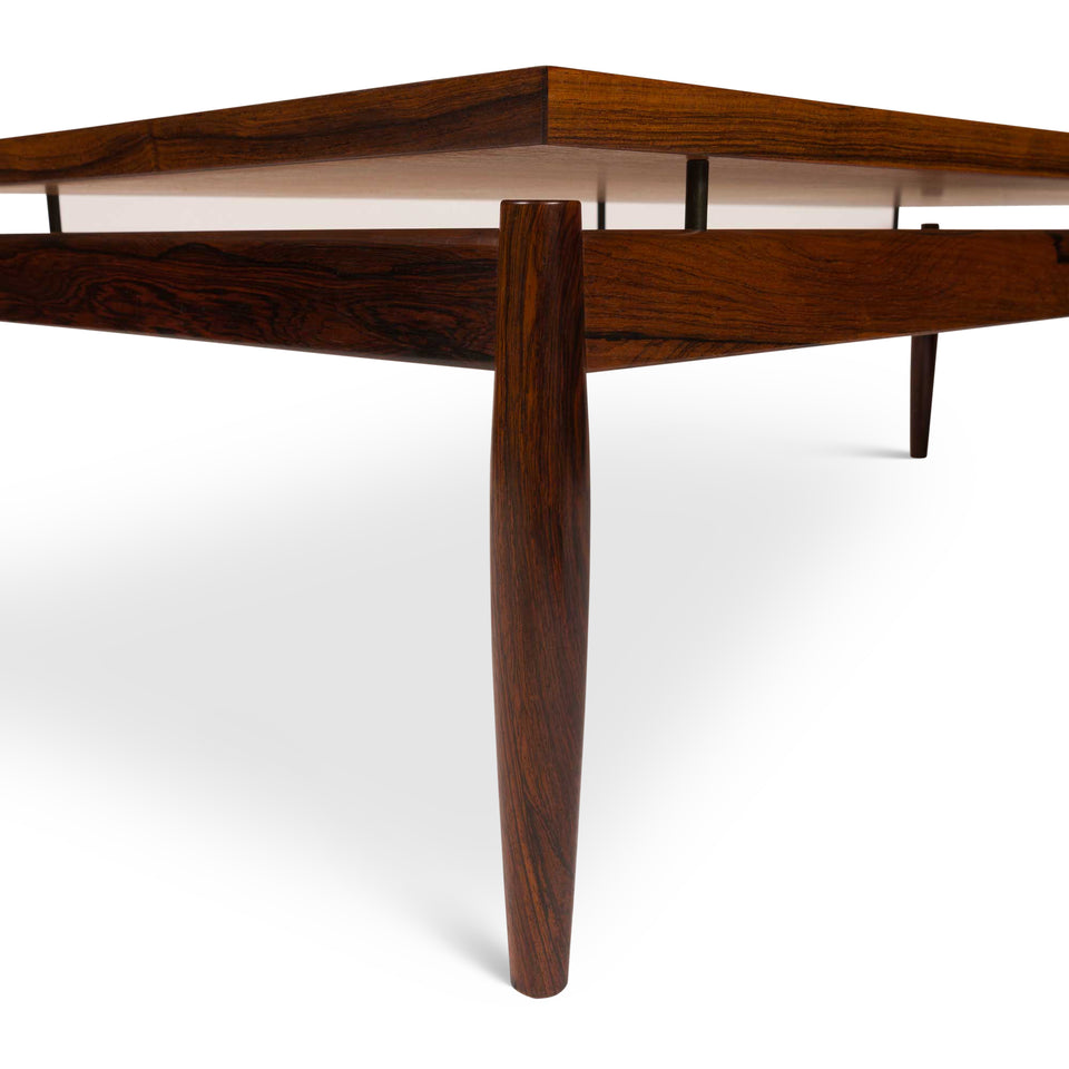 Vintage Rosewood Floating Top Coffee Table by Grete Jalk for France & Søn Denmark