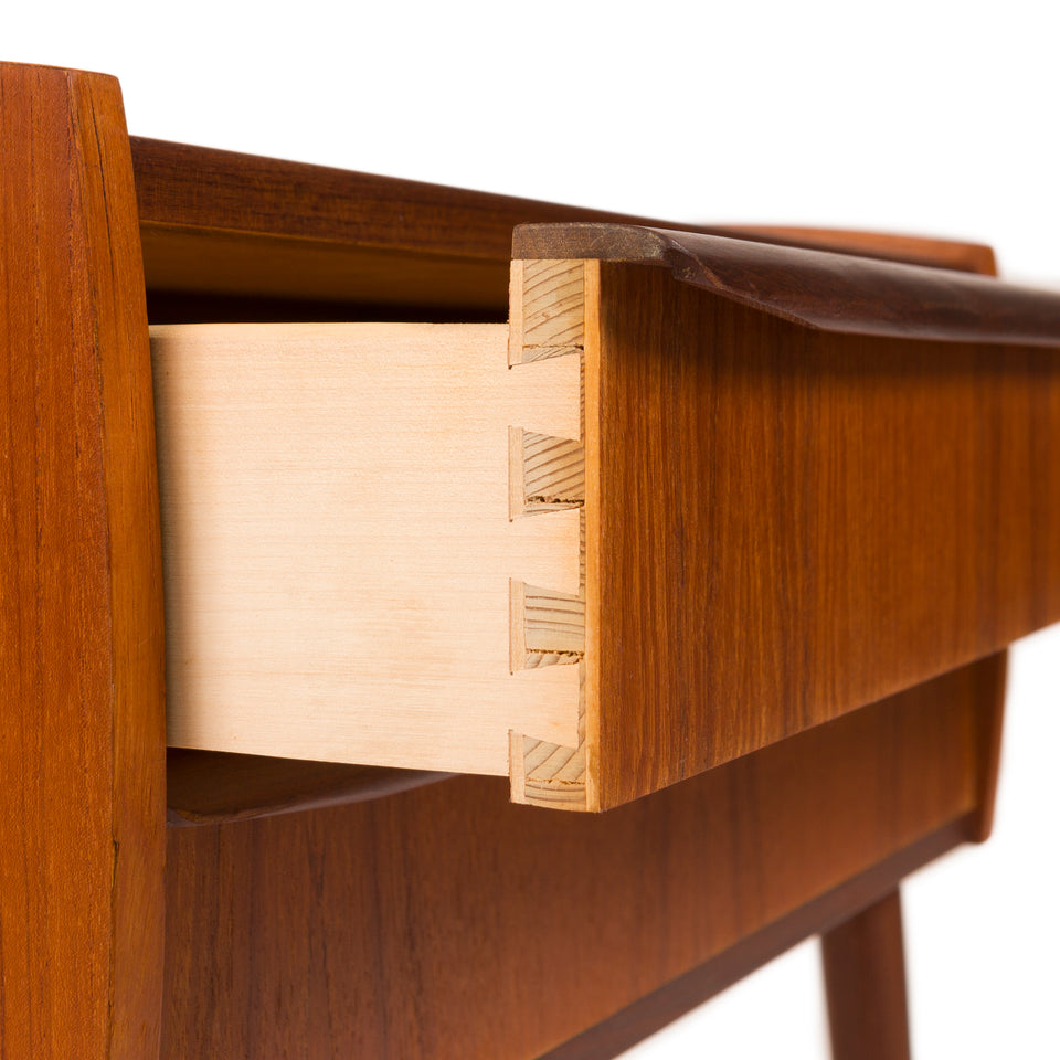 Vintage Danish Mid-Century 2-Drawer Teak Chest