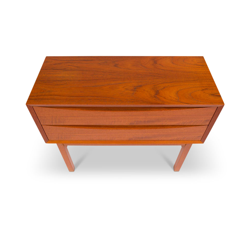 1960s Vintage Danish Mid-Century Teak Nightstand