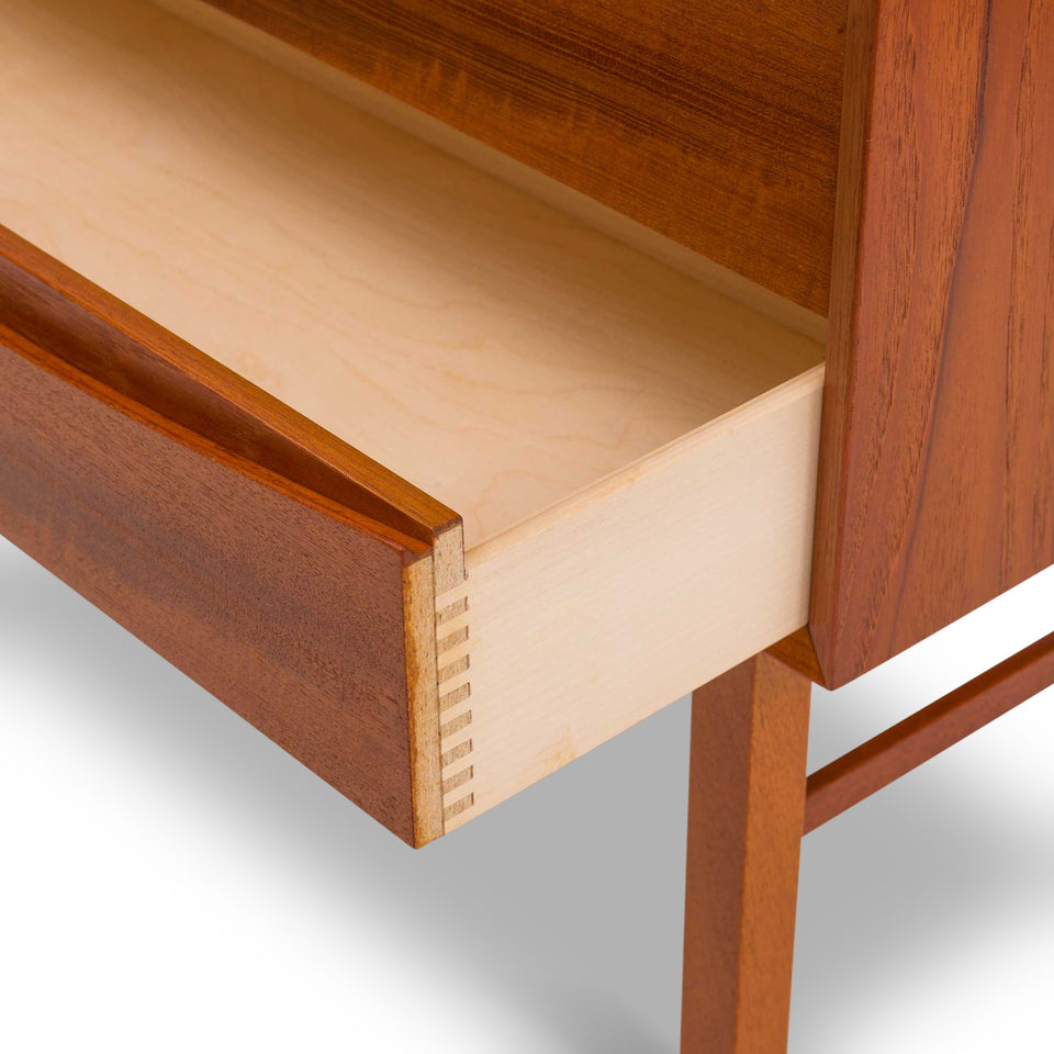 1960s Vintage Danish Mid-Century Teak Nightstand