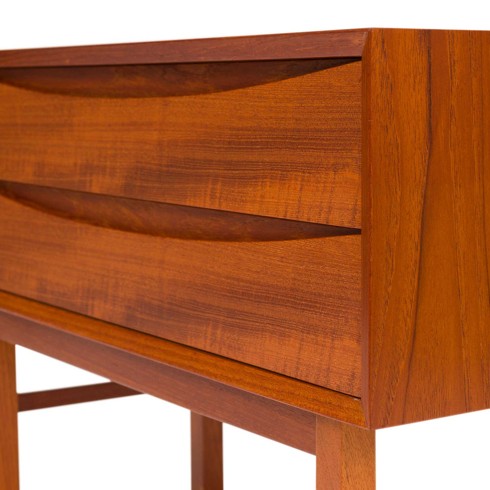 1960s Vintage Danish Mid-Century Teak Nightstand