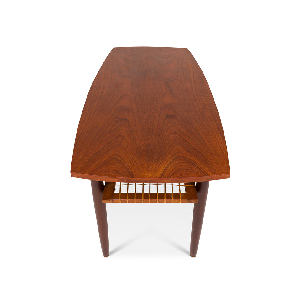 Vintage Danish Mid-Century Teak Coffee Table 1960s
