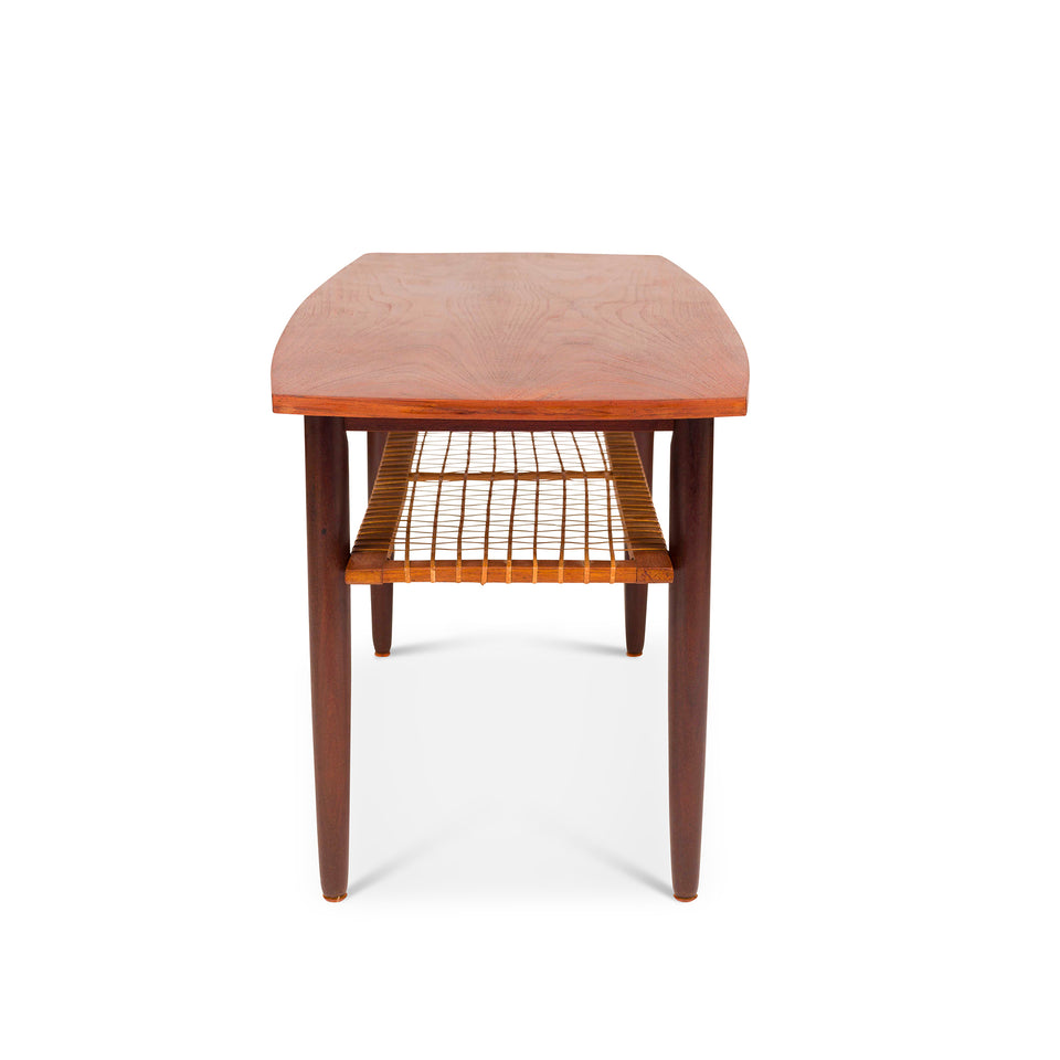 Vintage Danish Mid-Century Teak Coffee Table 1960s