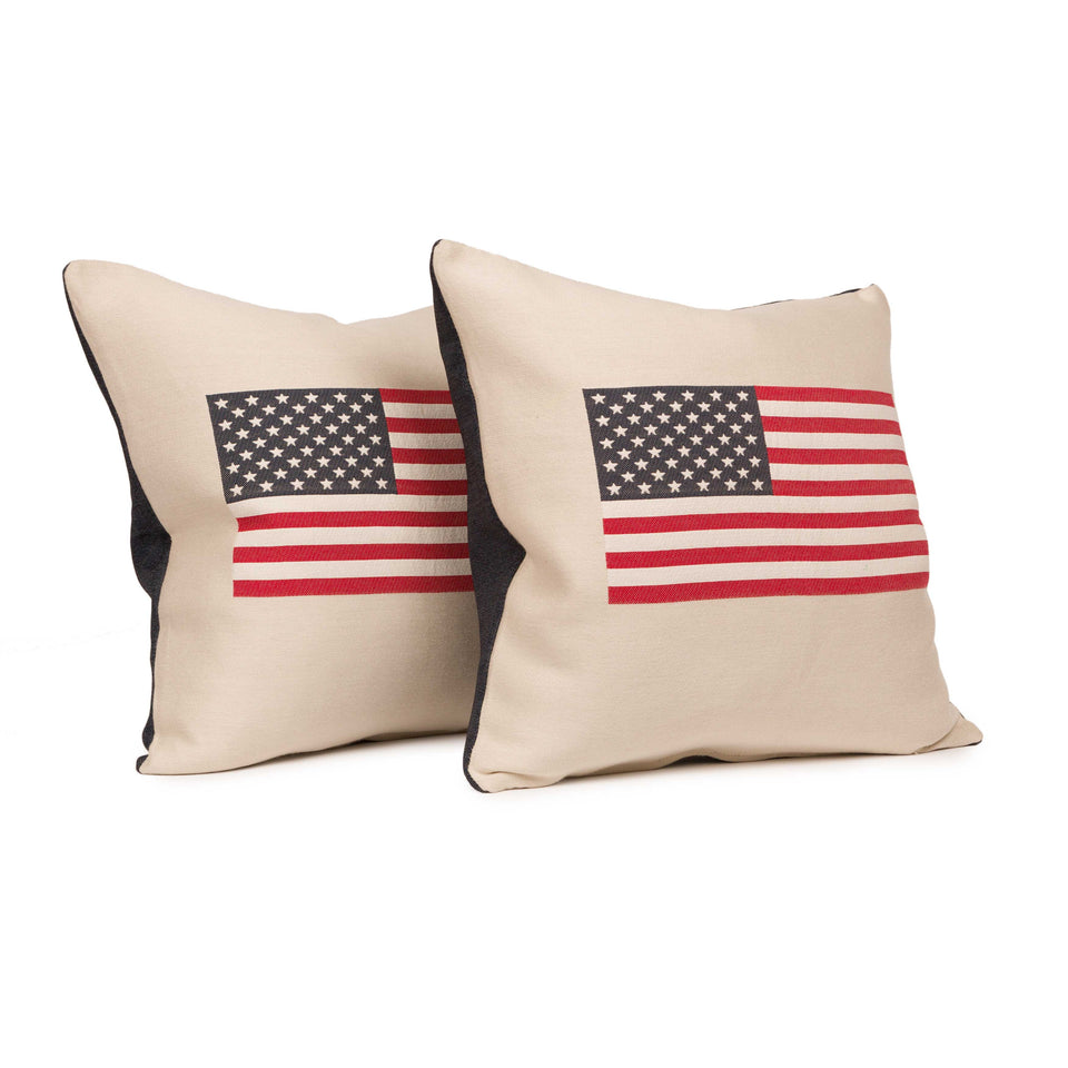 USA American Flag Throw Pillow Inserts (pair)