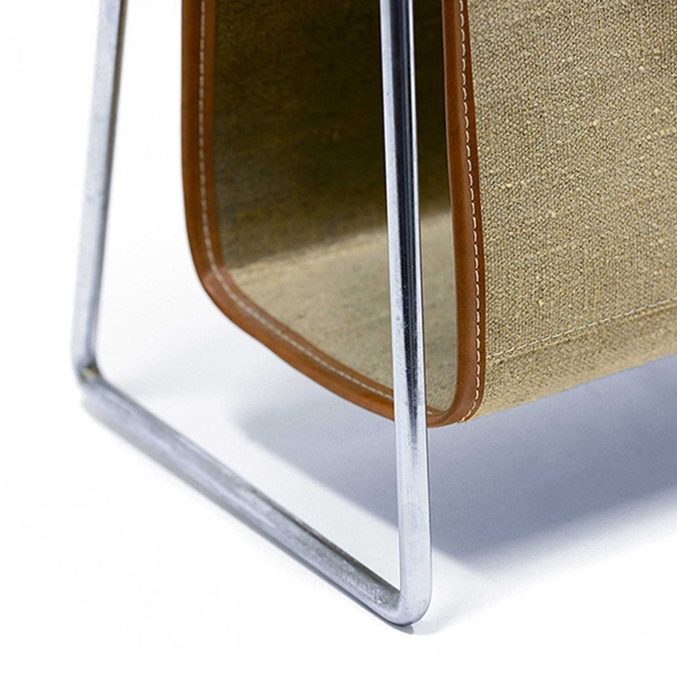Verner Panton for Fritz Hansen "Bachelor" Magazine Rack in Canvas and Steel 1960