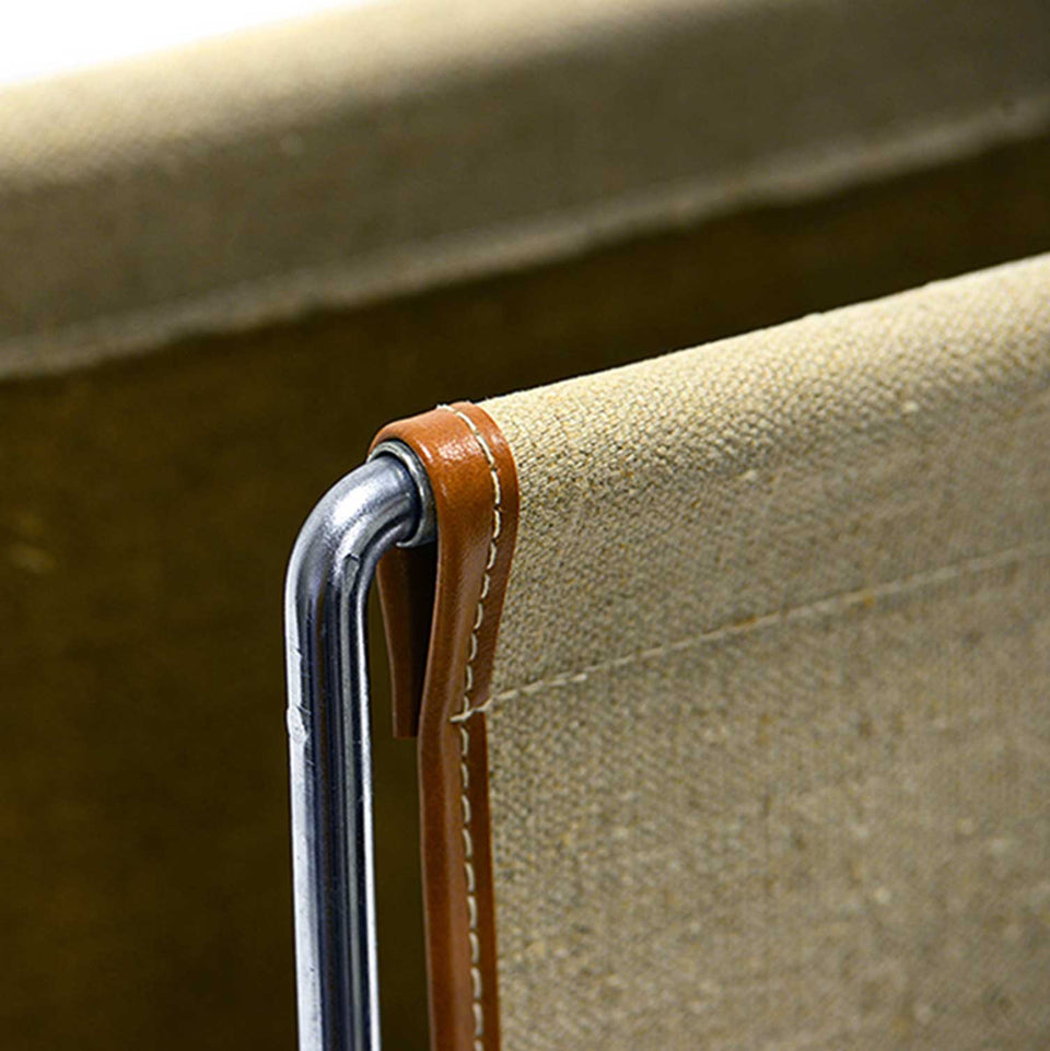 Verner Panton for Fritz Hansen "Bachelor" Magazine Rack in Canvas and Steel 1960