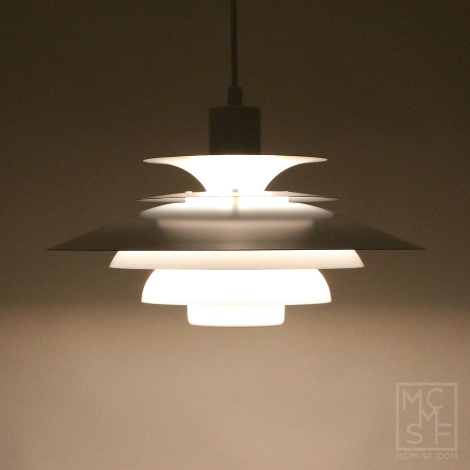 Vintage Danish Mid-Century VERONA, pendant light by JEKA, 1980s