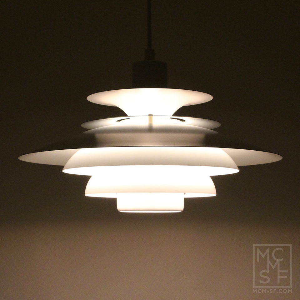Vintage Danish Mid-Century VERONA, pendant light by JEKA, 1980s