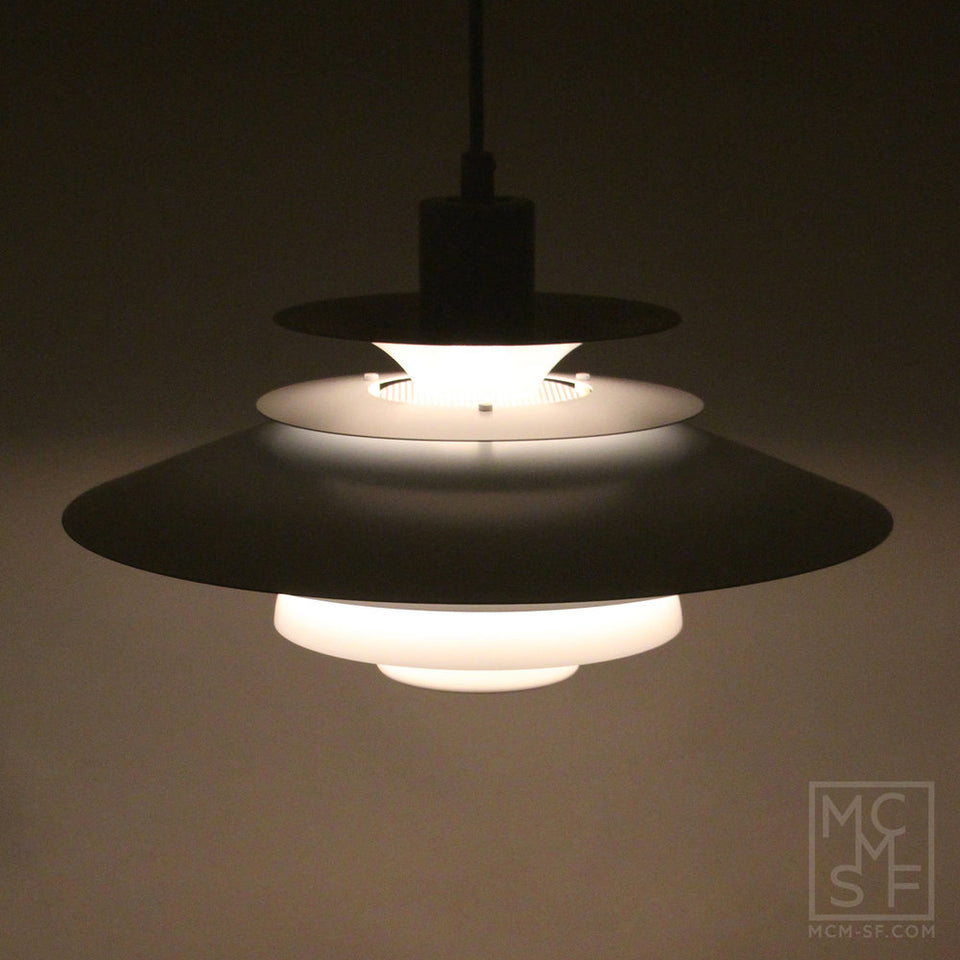 Vintage Danish Mid-Century VERONA, pendant light by JEKA, 1980s