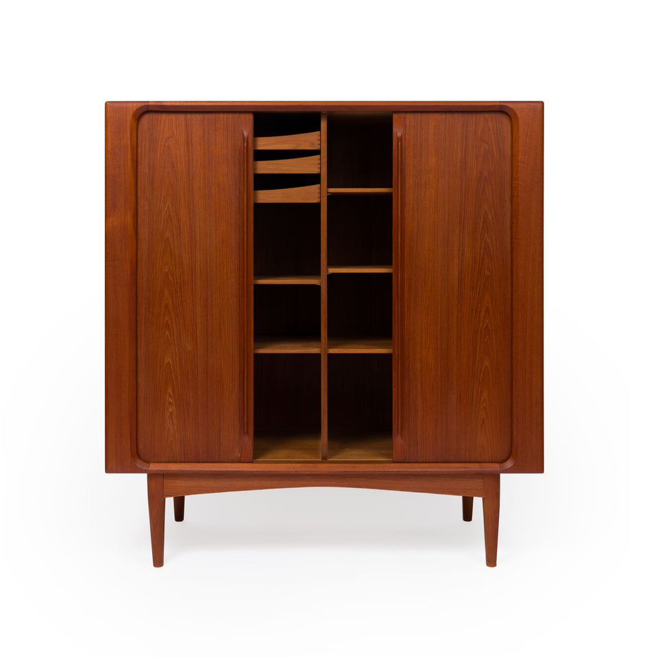 Vintage Danish Bernhard Pedersen & Søn High Sideboard in Teak