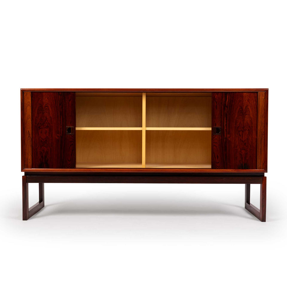 Vintage Axel Christiansen Odder Rosewood Tambour Credenza Sideboard 1960s