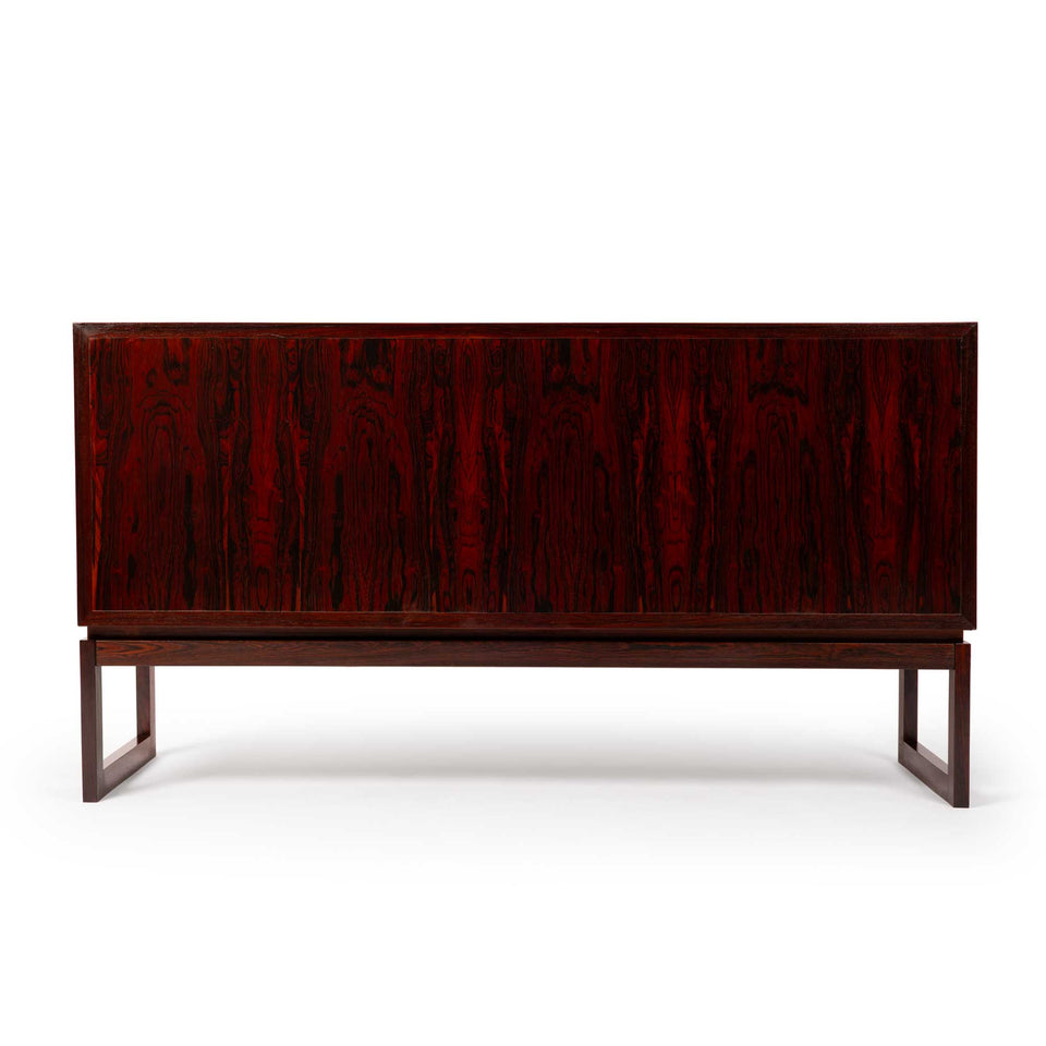 Vintage Axel Christiansen Odder Rosewood Tambour Credenza Sideboard 1960s
