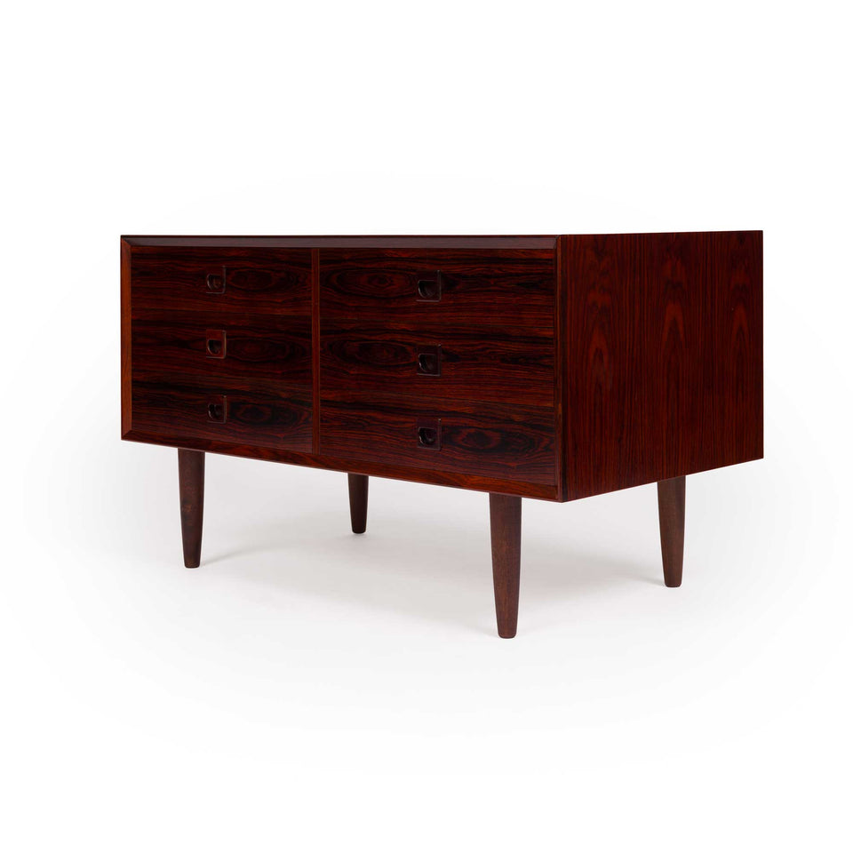 1960s Vintage Mid-Century Brouer Six-Drawer Rosewood Credenza