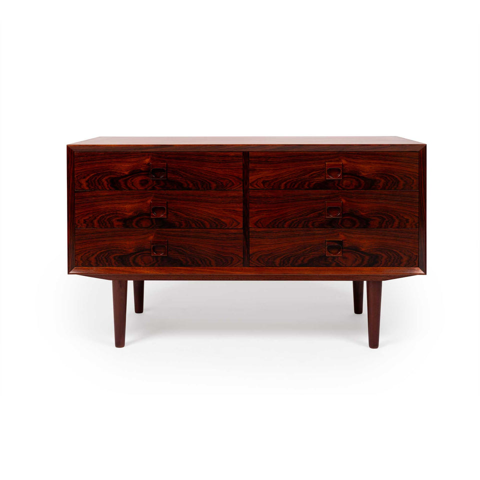 Vintage Mid-Century Brouer Six-Drawer Rosewood Credenza 1960s