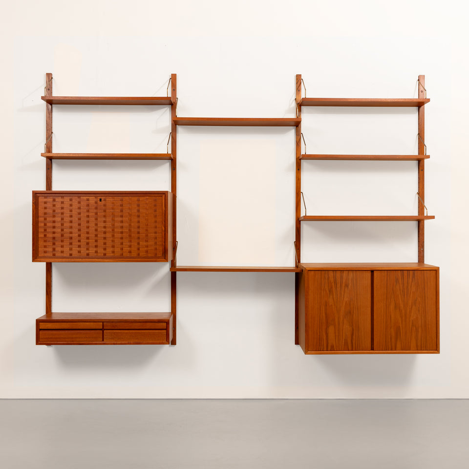 Vintage Danish Mid-Century Royal System by Poul Cadovius in Teak