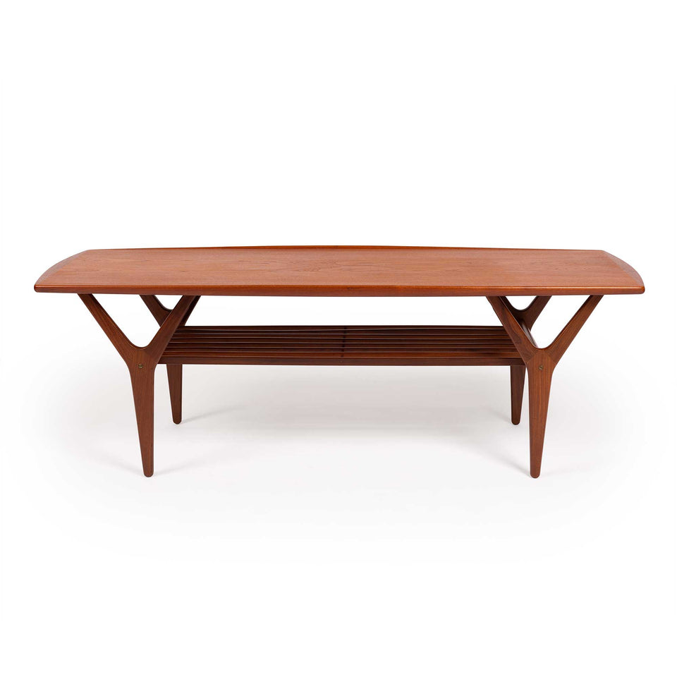 Vintage Danish Mid-Century Teak Coffee Table 1960s