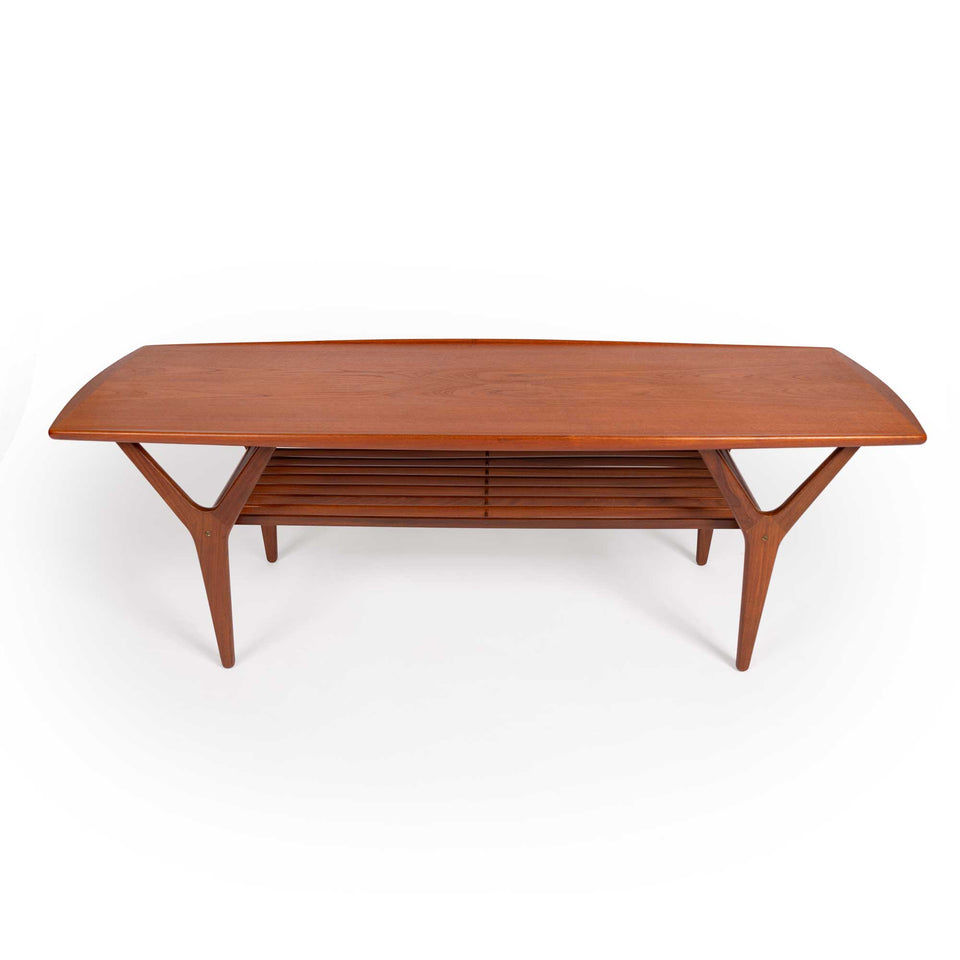 Vintage Danish Mid-Century Teak Coffee Table 1960s