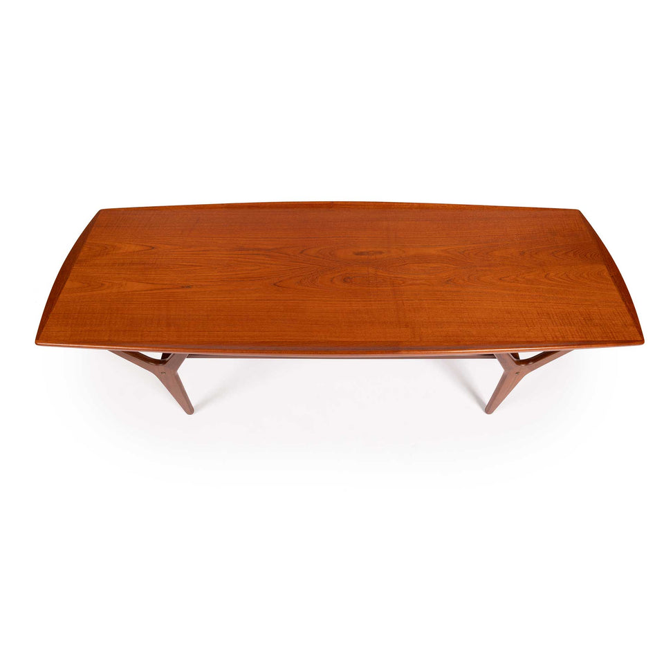 Vintage Danish Mid-Century Teak Coffee Table 1960s