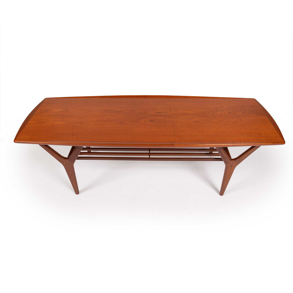 Vintage Danish Mid-Century Teak Coffee Table 1960s