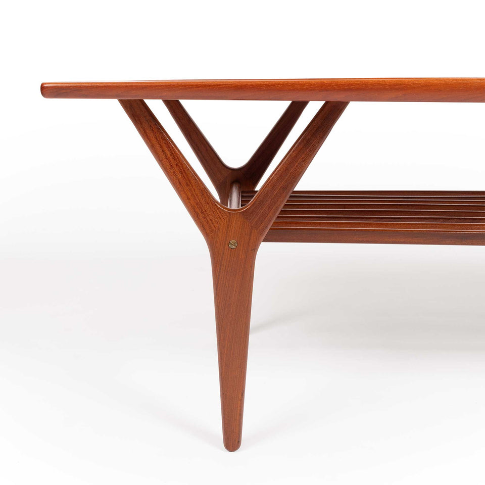 Vintage Danish Mid-Century Teak Coffee Table 1960s