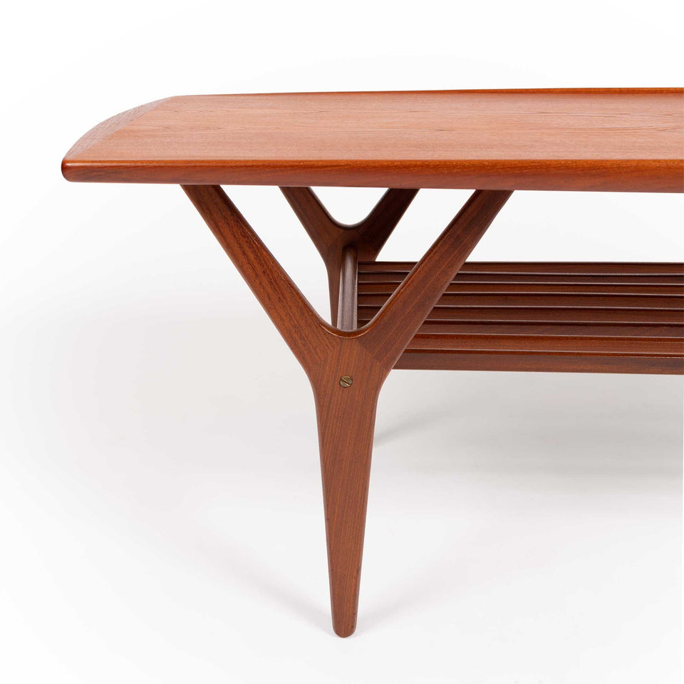 Vintage Danish Mid-Century Teak Coffee Table 1960s