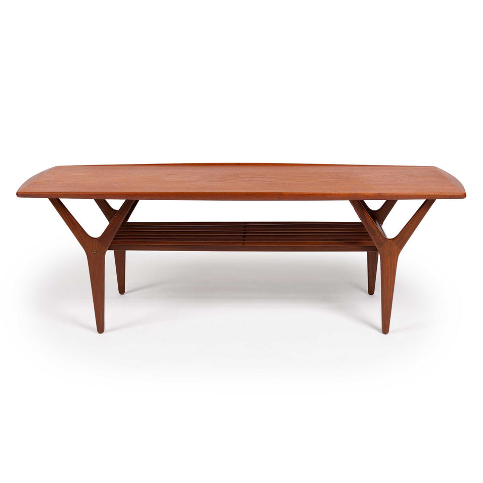 Vintage Danish Mid-Century Teak Coffee Table 1960s