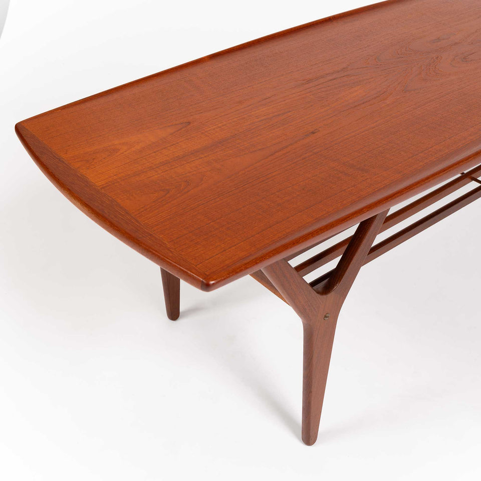 Vintage Danish Mid-Century Teak Coffee Table 1960s