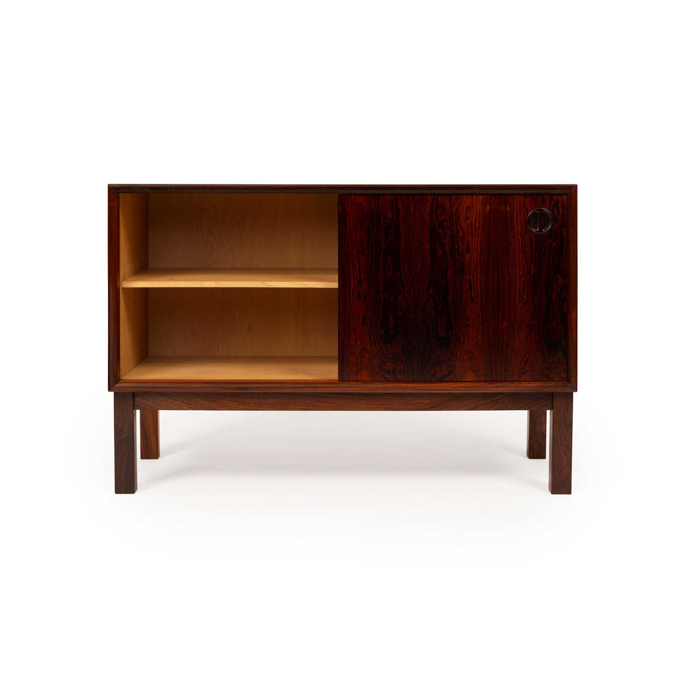 Vintage Danish Mid-Century Rosewood Two Door Credenza
