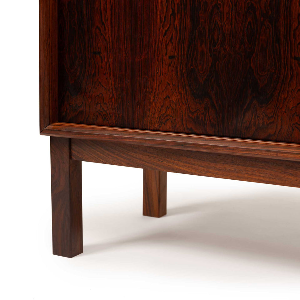 Vintage Danish Mid-Century Rosewood Two Door Credenza