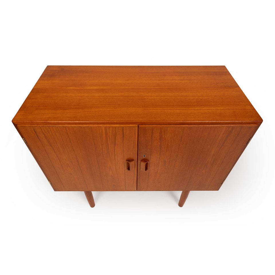 Vintage Danish Mid-Century Teak Two-Door Credenza