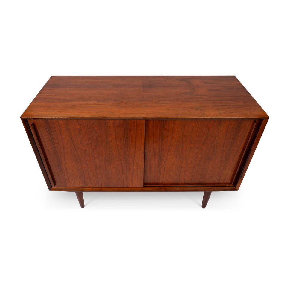 Vintage Danish Mid-Century Rosewood Two-Door Credenza